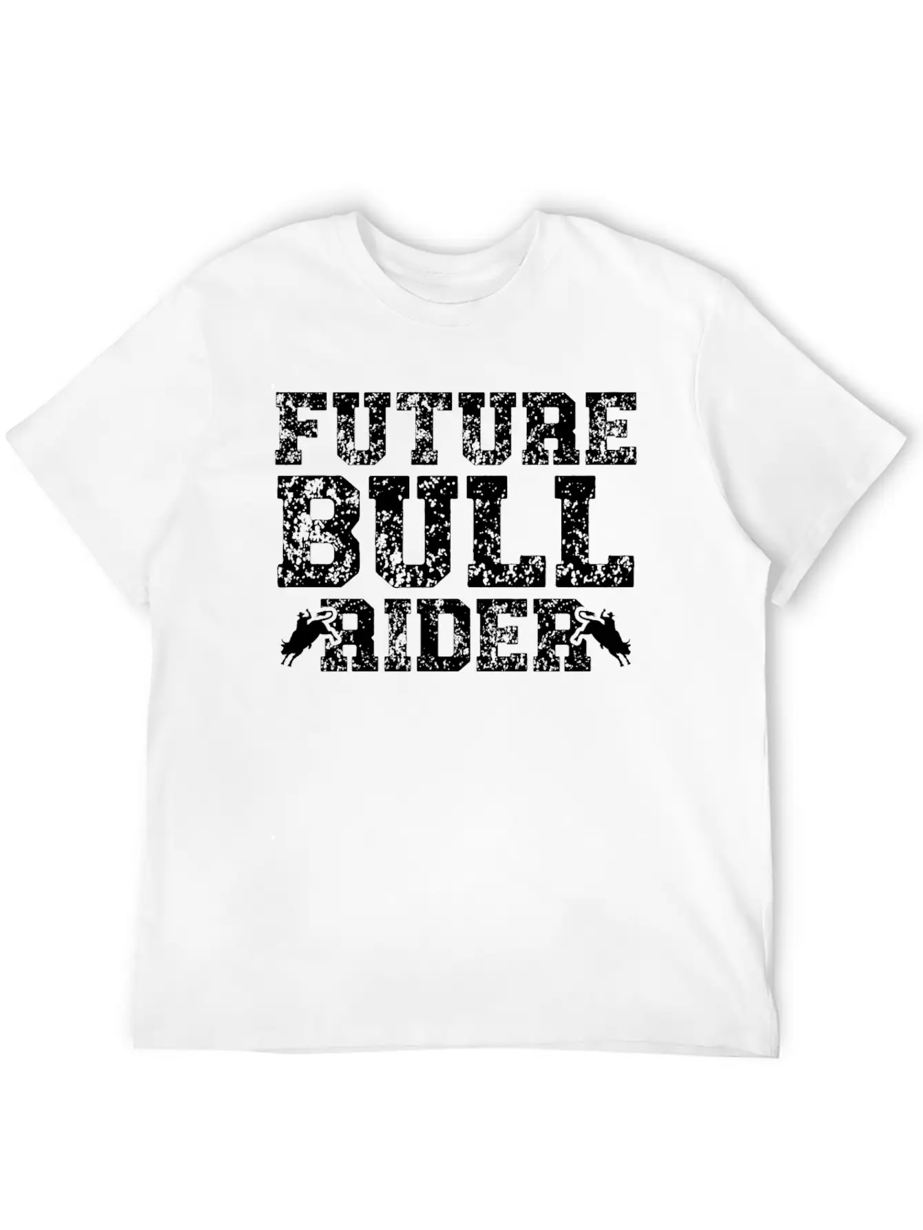 Future Bull Rider Bull Riding Western Rodeo Cowboy Unisex Short Sleeve Soft Cotton T-Shirt – Casual Everyday Wear