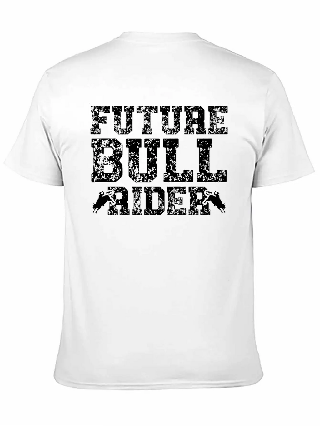 Future Bull Rider Bull Riding Western Rodeo Cowboy Unisex Short Sleeve Soft Cotton T-Shirt – Casual Everyday Wear