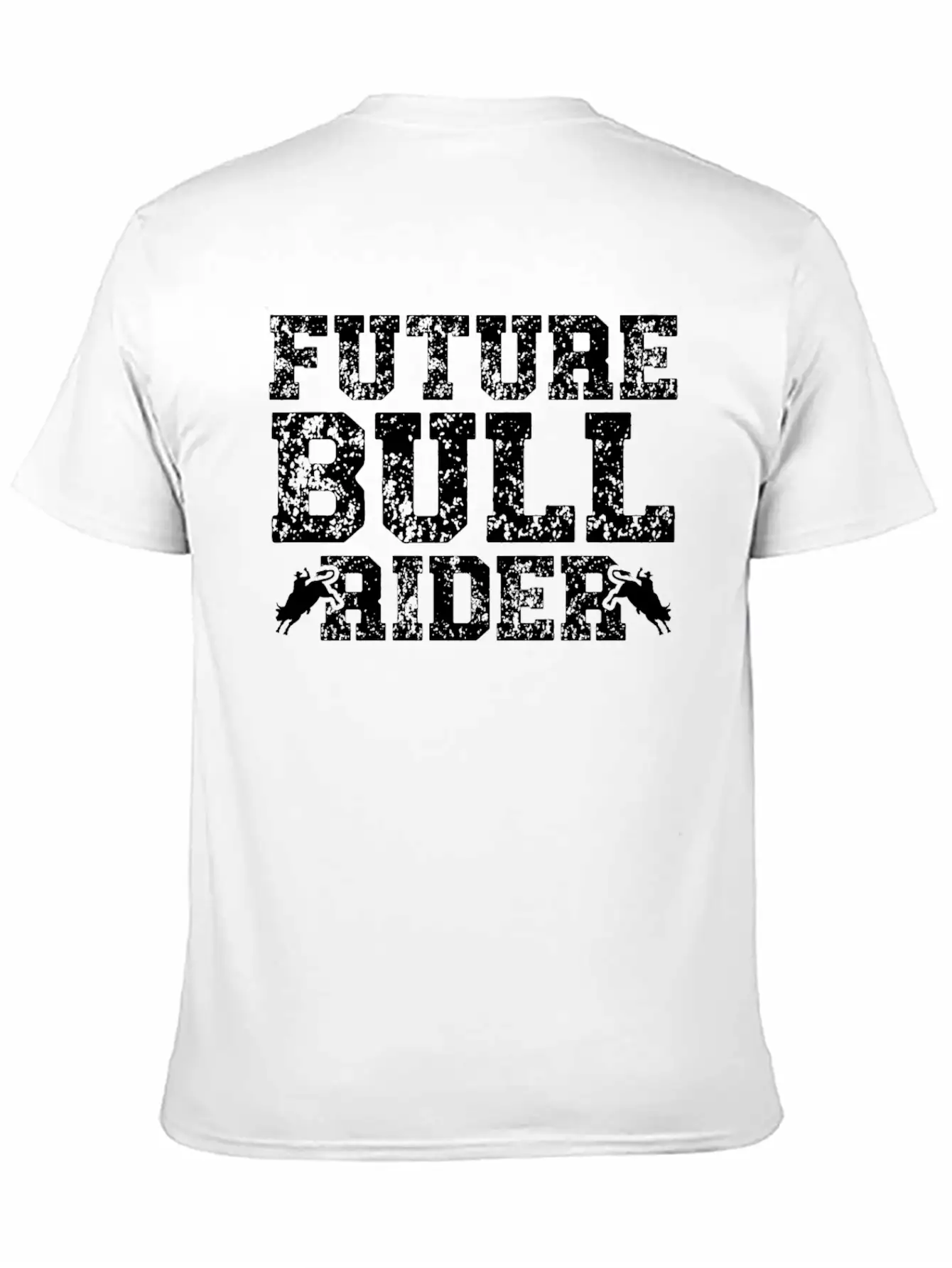 Future Bull Rider Bull Riding Western Rodeo Cowboy Unisex Short Sleeve Soft Cotton T-Shirt – Casual Everyday Wear
