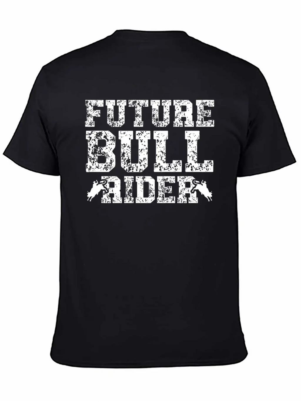 Future Bull Rider Bull Riding Western Rodeo Cowboy Unisex Short Sleeve Soft Cotton T-Shirt – Casual Everyday Wear