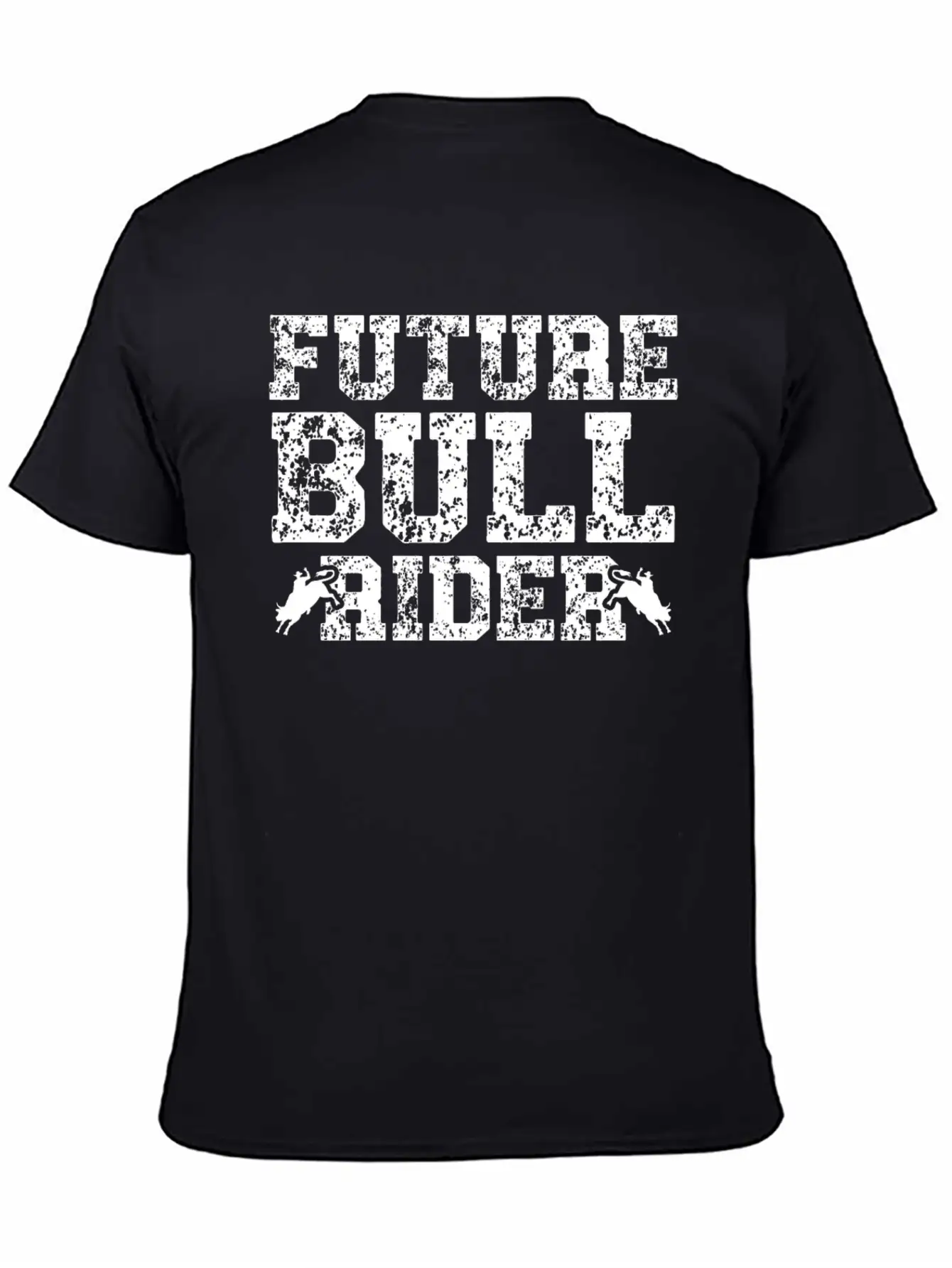 Future Bull Rider Bull Riding Western Rodeo Cowboy Unisex Short Sleeve Soft Cotton T-Shirt – Casual Everyday Wear