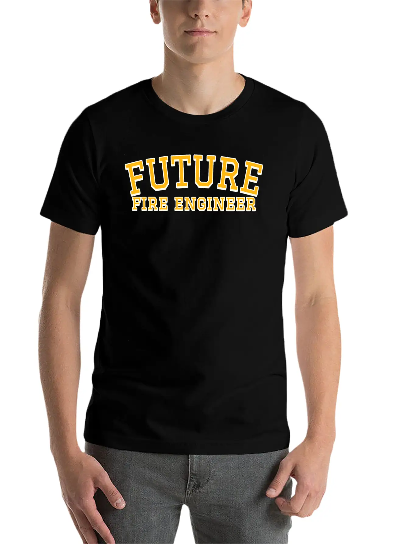 Future Fire Engineer Unisex Short Sleeve Soft Cotton T-Shirt – Casual Everyday Wear