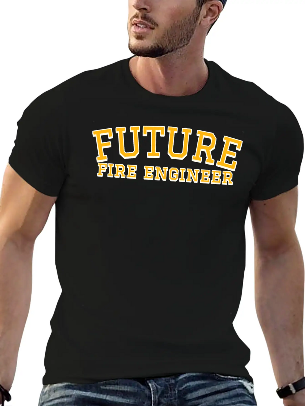 Future Fire Engineer Unisex Short Sleeve Soft Cotton T-Shirt – Casual Everyday Wear