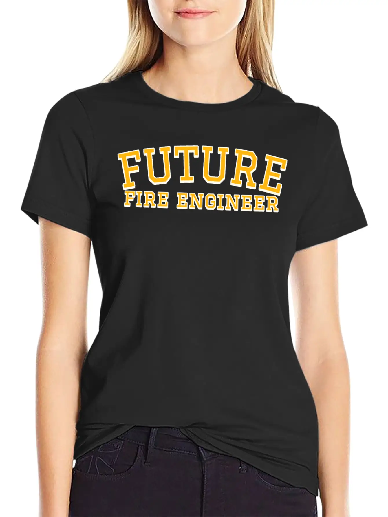 Future Fire Engineer Unisex Short Sleeve Soft Cotton T-Shirt – Casual Everyday Wear