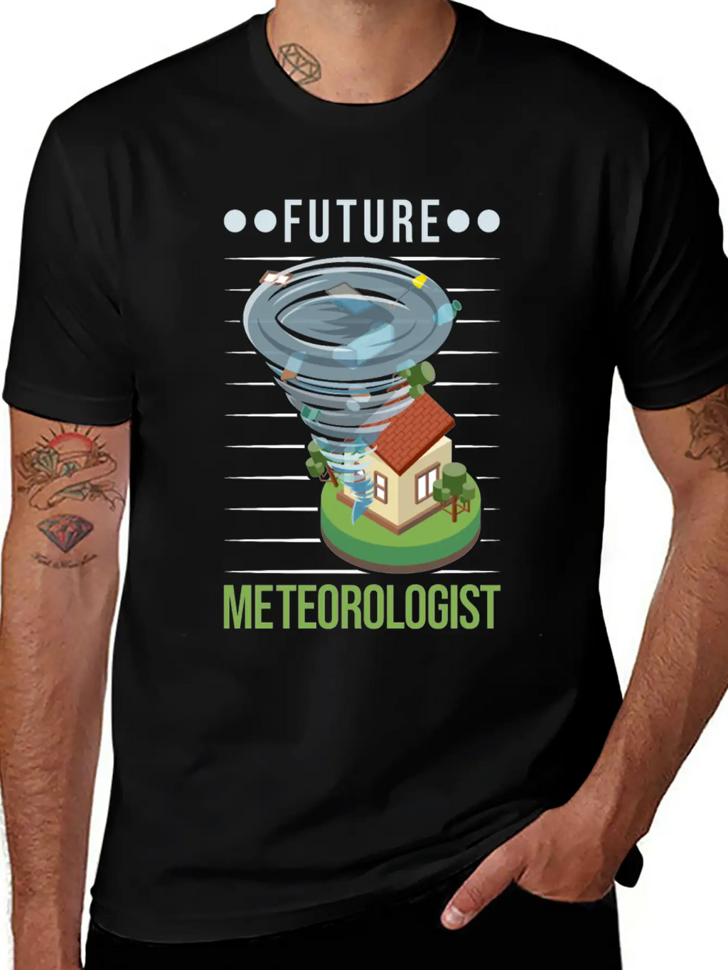 Future Meteorologist Tornado Weatherman Unisex Casual T-Shirt – Clean Design For Daily Comfort