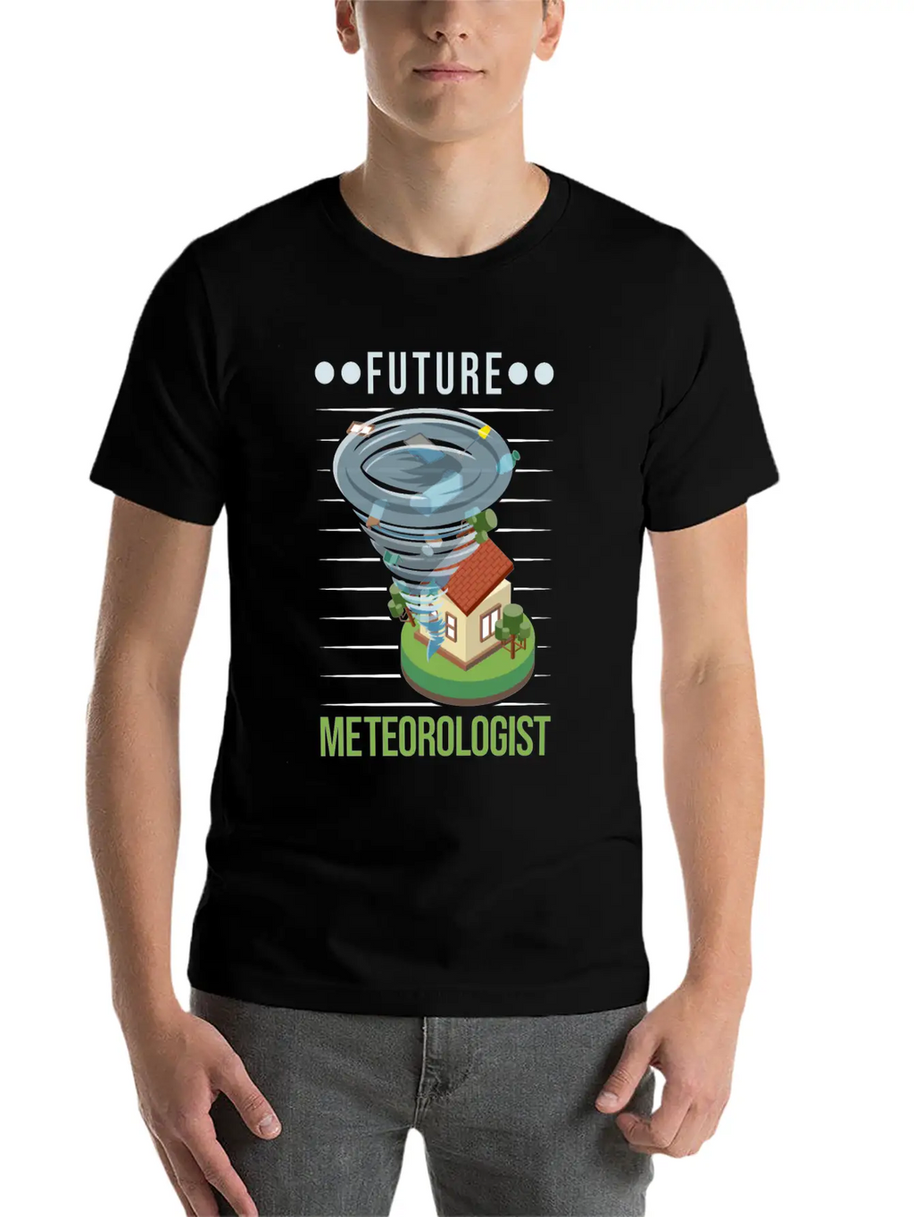 Future Meteorologist Tornado Weatherman Unisex Casual T-Shirt – Clean Design For Daily Comfort