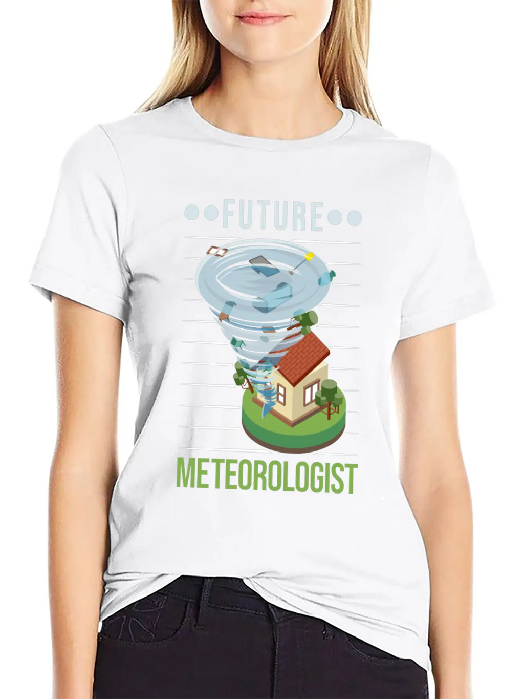 Future Meteorologist Tornado Weatherman Unisex Casual T-Shirt – Clean Design For Daily Comfort