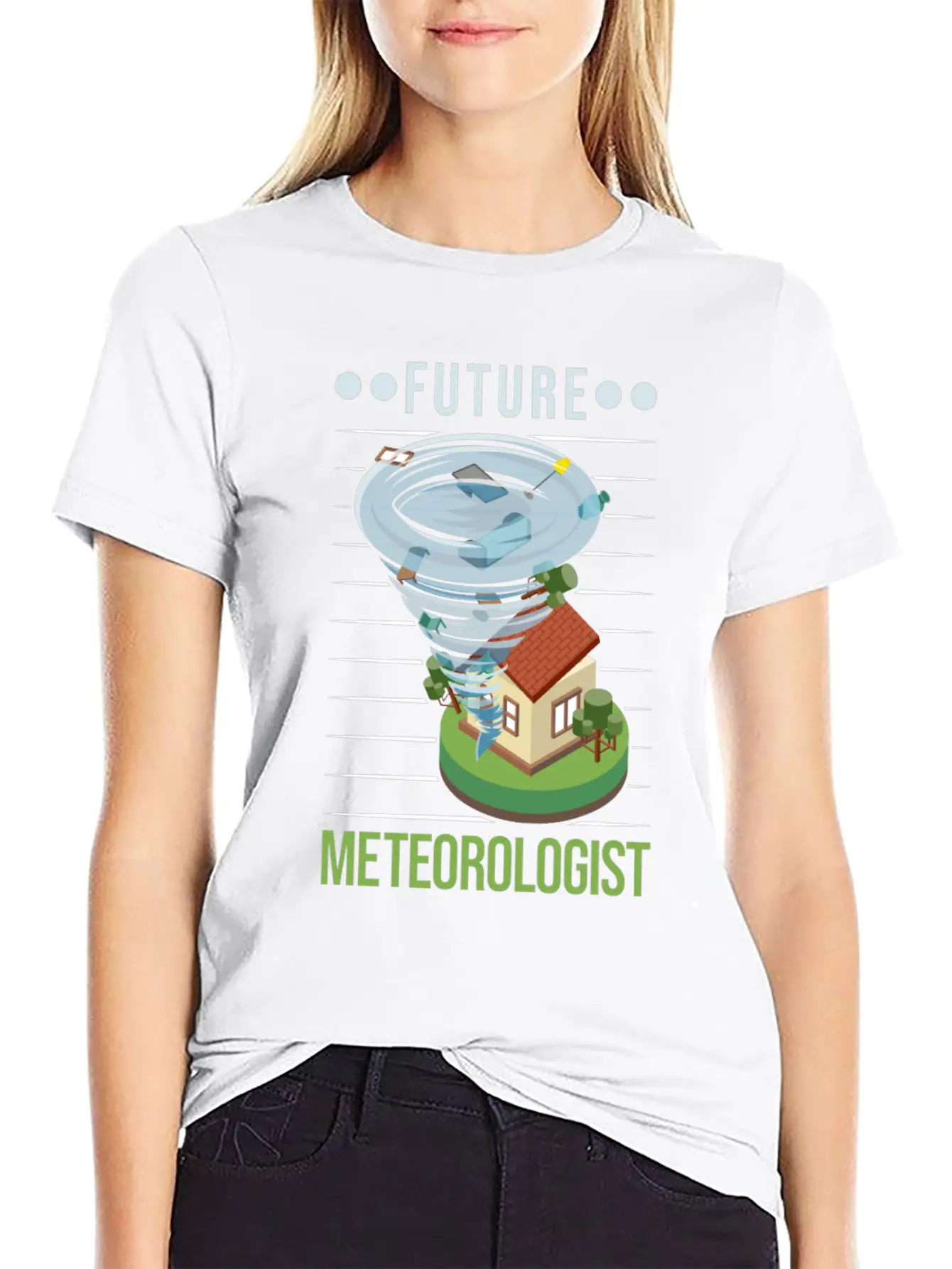 Future Meteorologist Tornado Weatherman Unisex Casual T-Shirt – Clean Design For Daily Comfort