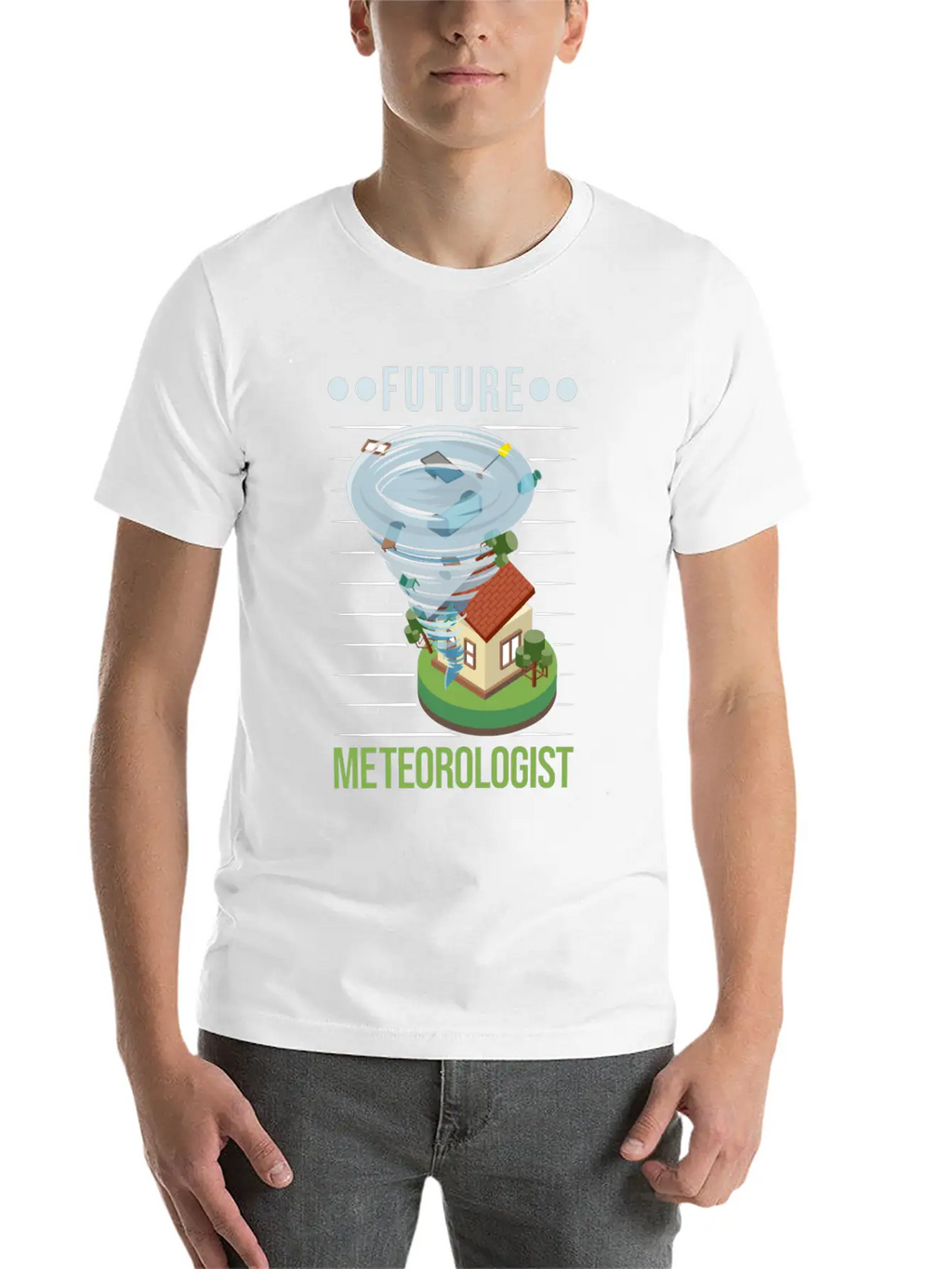 Future Meteorologist Tornado Weatherman Unisex Casual T-Shirt – Clean Design For Daily Comfort