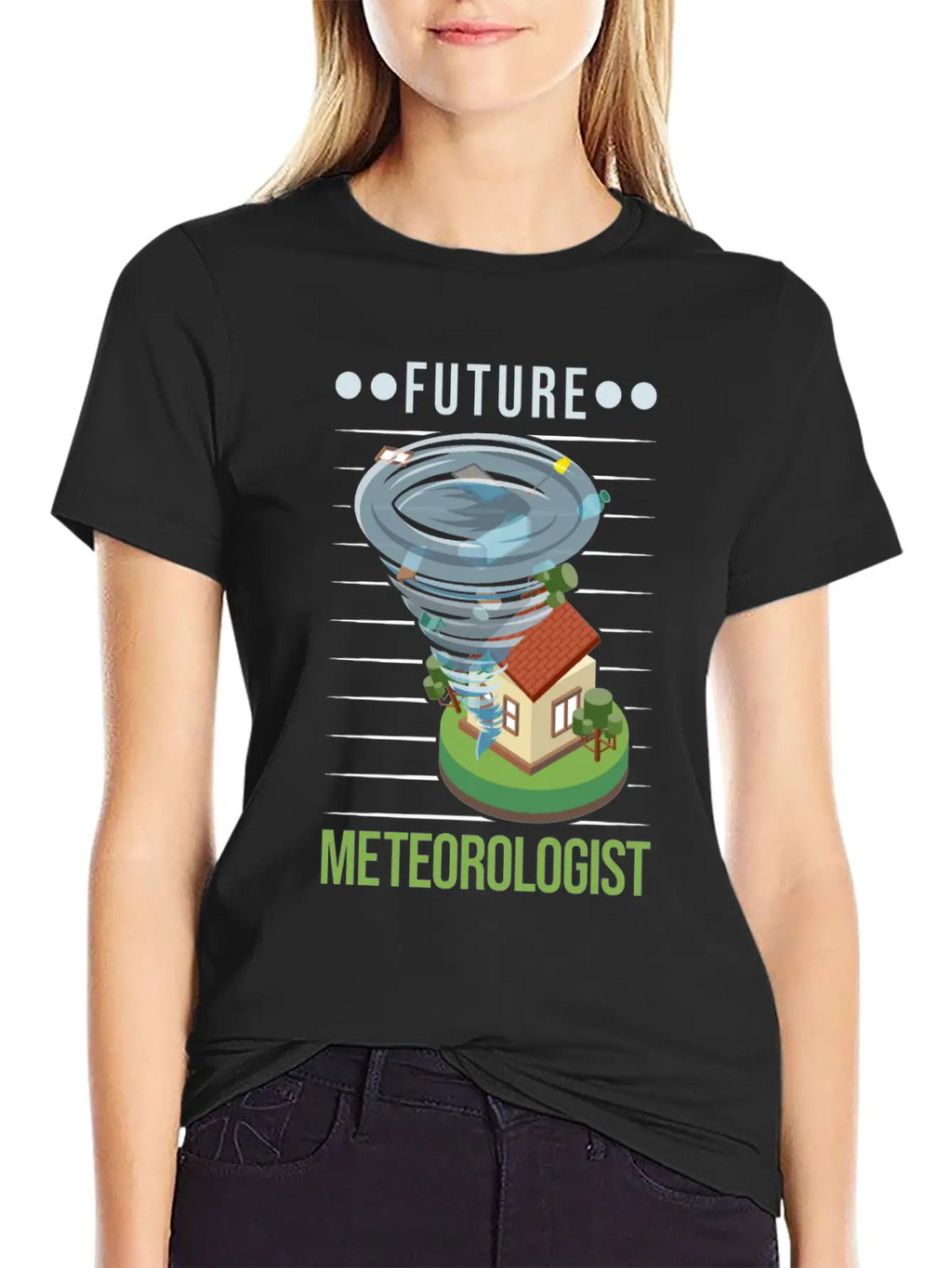 Future Meteorologist Tornado Weatherman Unisex Casual T-Shirt – Clean Design For Daily Comfort