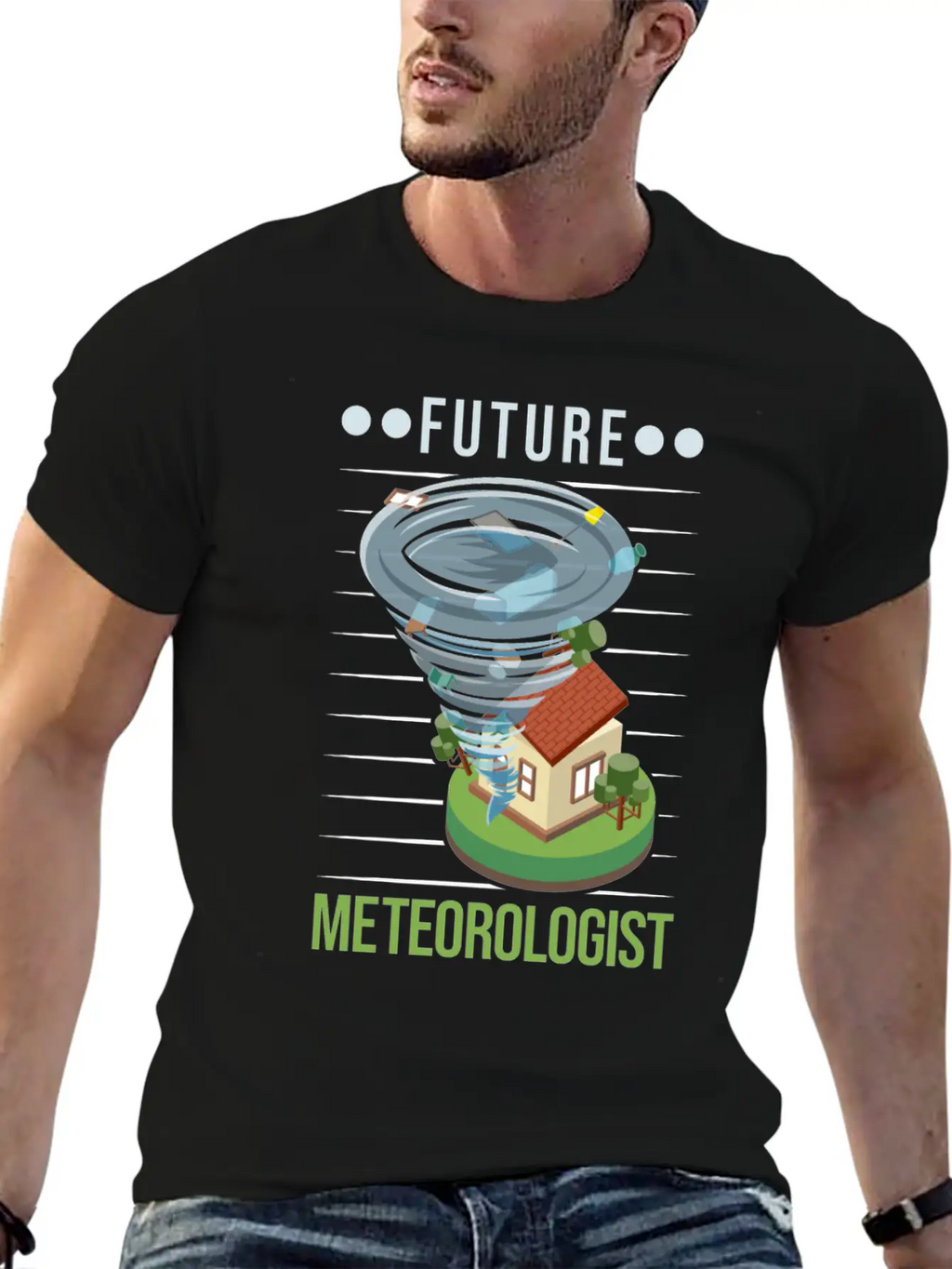 Future Meteorologist Tornado Weatherman Unisex Casual T-Shirt – Clean Design For Daily Comfort
