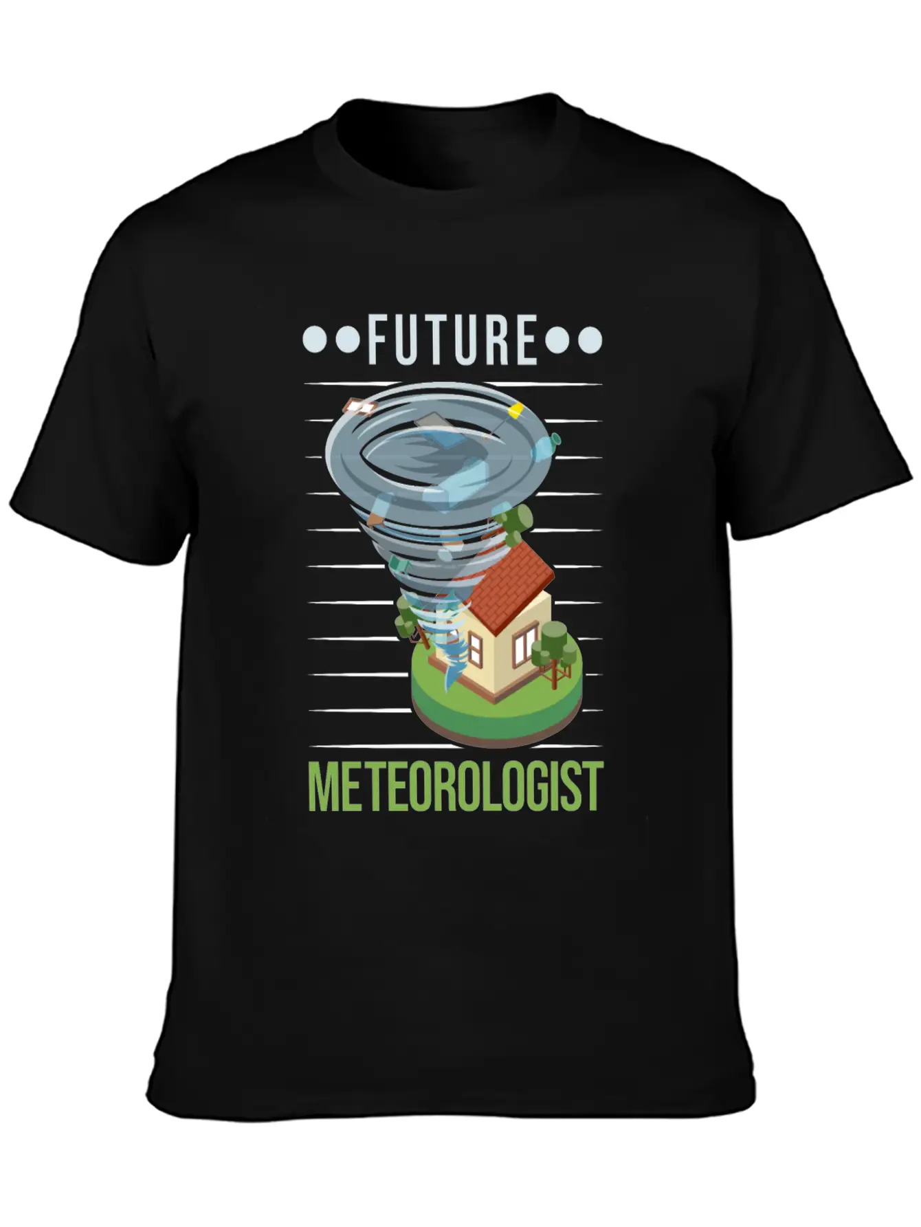 Future Meteorologist Tornado Weatherman Unisex Casual T-Shirt – Clean Design For Daily Comfort