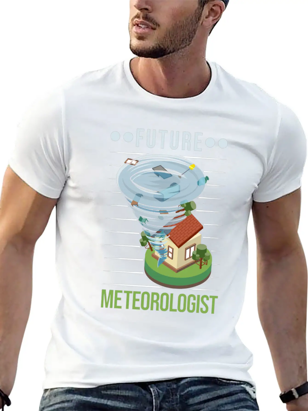 Future Meteorologist Tornado Weatherman Unisex Casual T-Shirt – Clean Design For Daily Comfort
