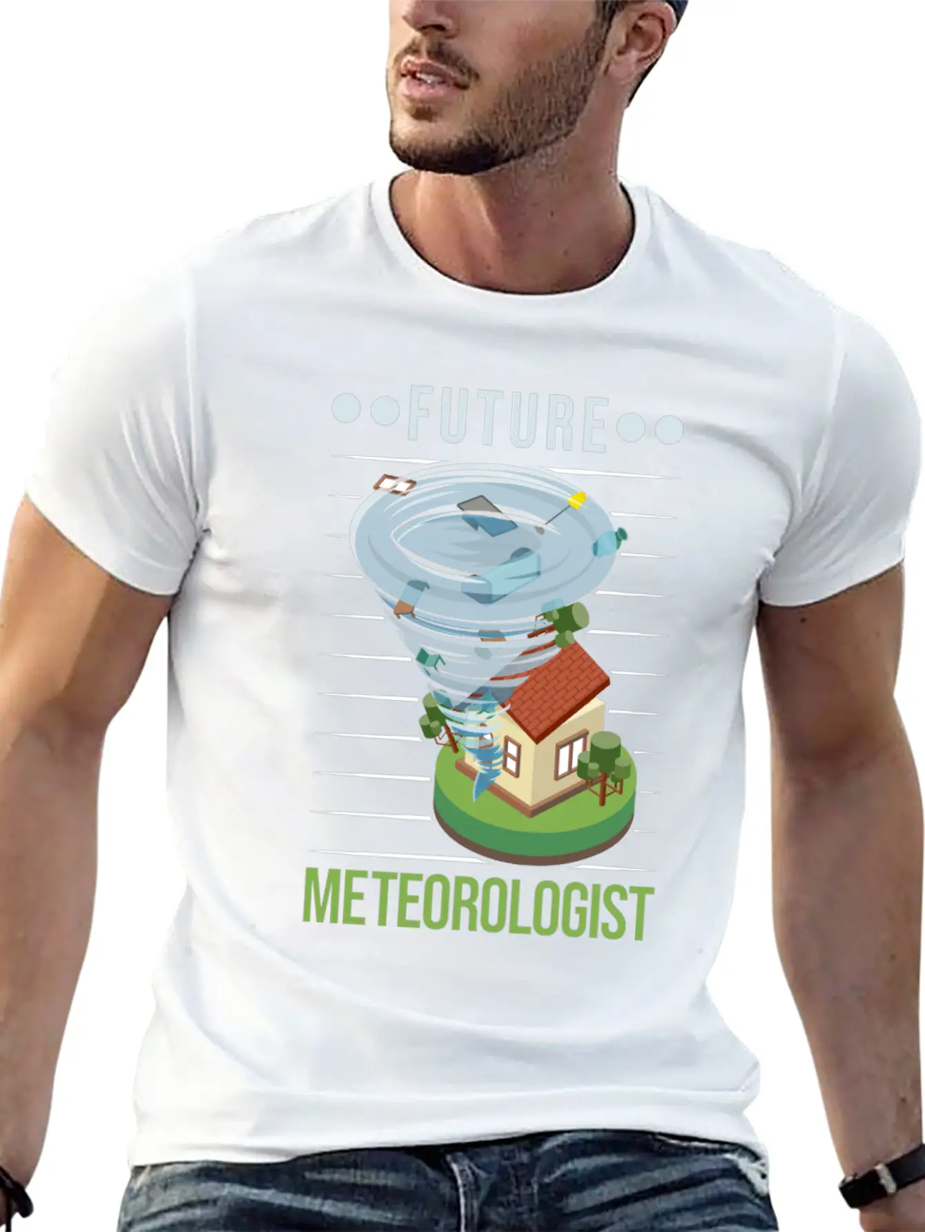 Future Meteorologist Tornado Weatherman Unisex Casual T-Shirt – Clean Design For Daily Comfort