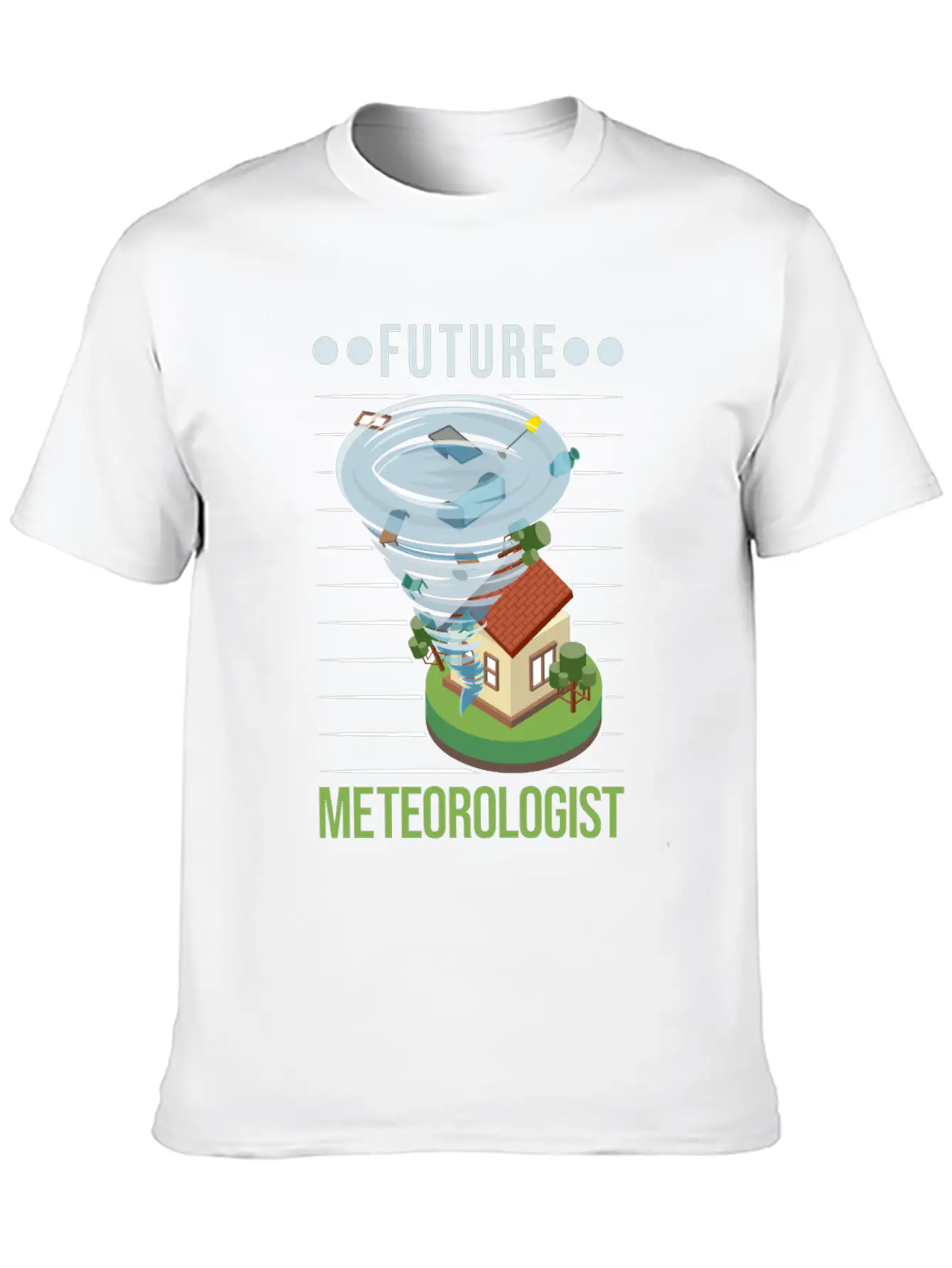 Future Meteorologist Tornado Weatherman Unisex Casual T-Shirt – Clean Design For Daily Comfort