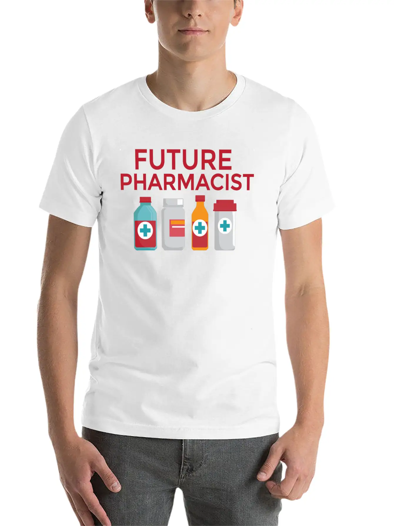 Future Pharmacist Pharmacy Student Hoodie Pharmd F Unisex Short Sleeve Soft Cotton T-Shirt – Casual Everyday Wear