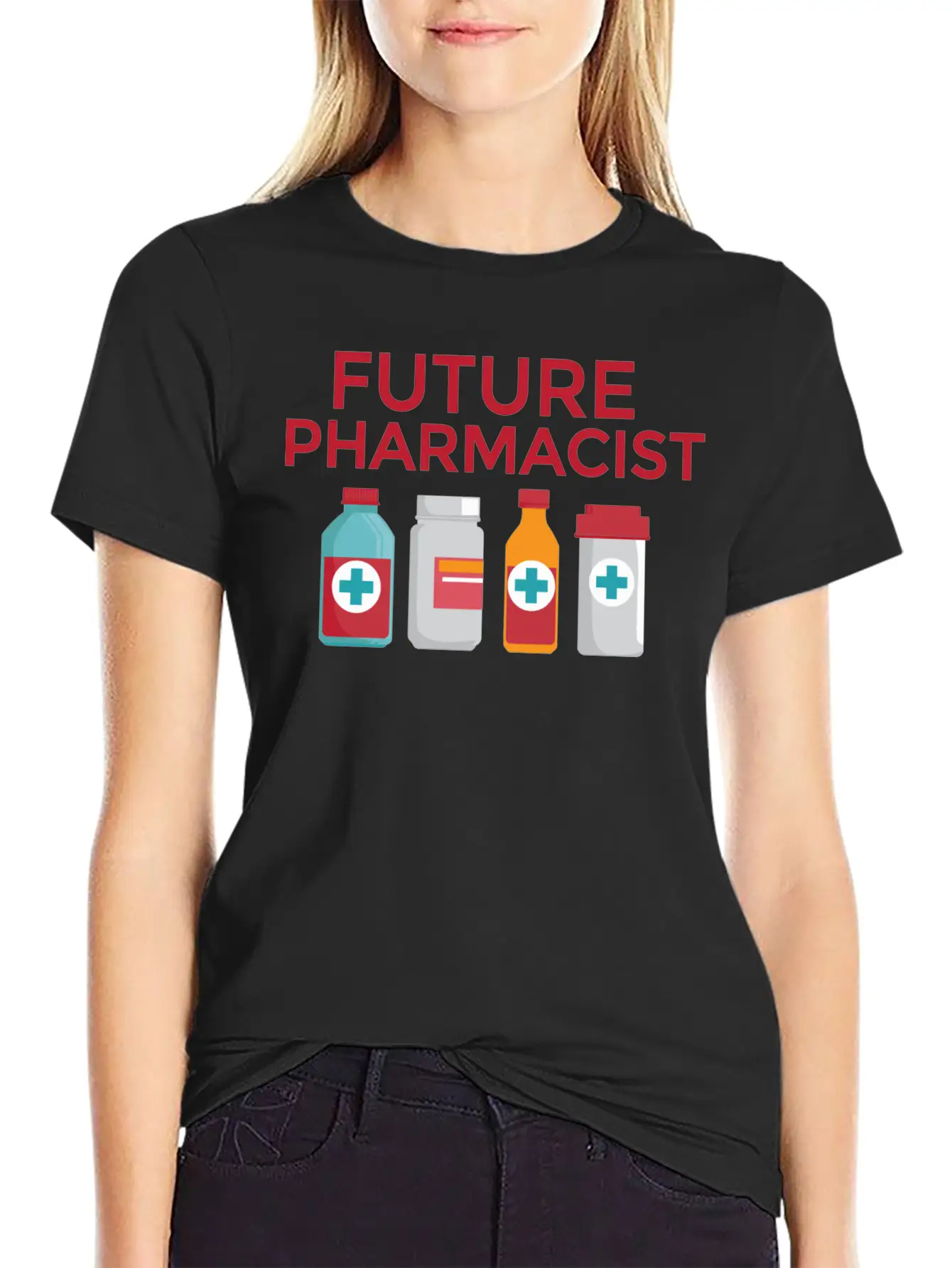 Future Pharmacist Pharmacy Student Hoodie Pharmd F Unisex Short Sleeve Soft Cotton T-Shirt – Casual Everyday Wear