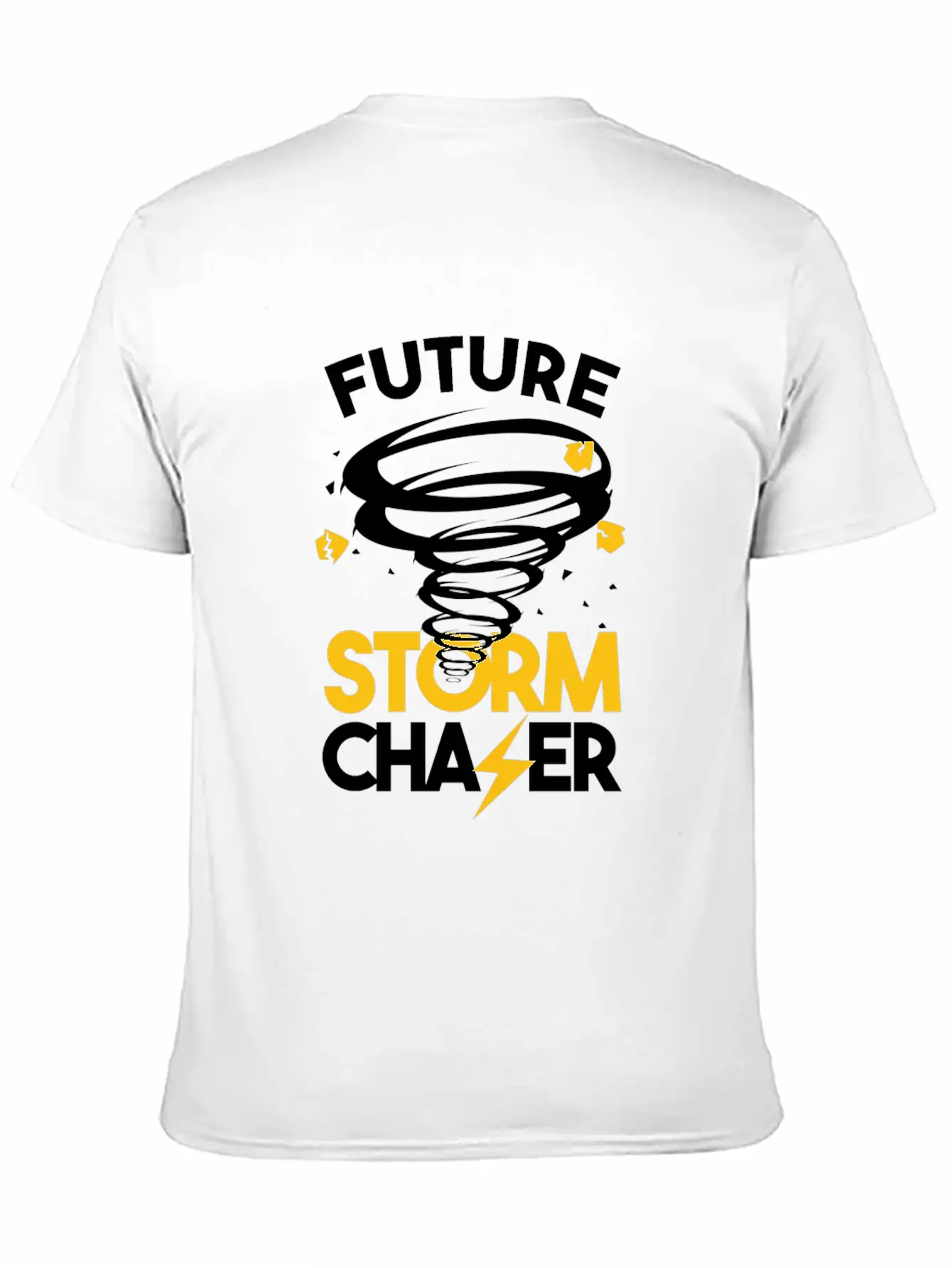 Future Storm Chaser-Tornado Unisex Short Sleeve Soft Cotton T-Shirt – Casual Everyday Wear