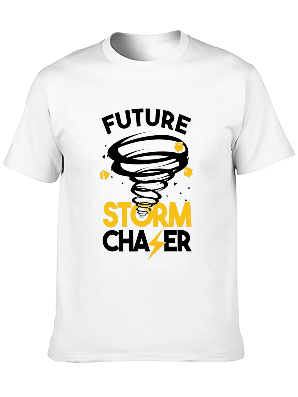 Future Storm Chaser-Tornado Unisex Short Sleeve Soft Cotton T-Shirt – Casual Everyday Wear