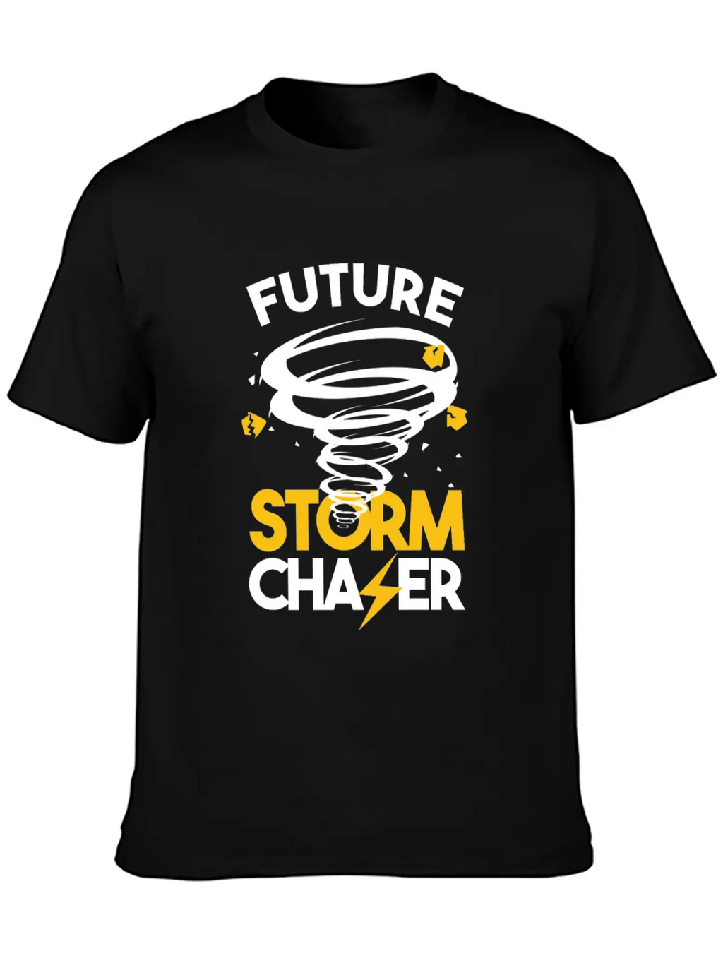 Future Storm Chaser-Tornado Unisex Short Sleeve Soft Cotton T-Shirt – Casual Everyday Wear