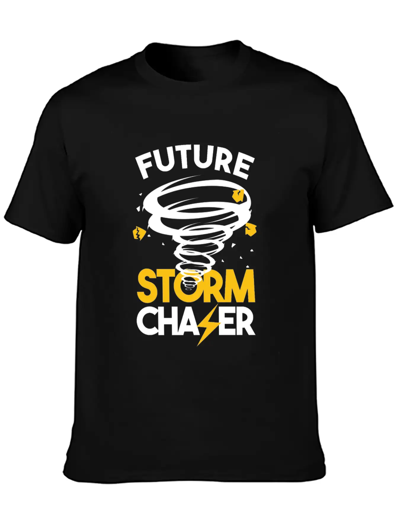 Future Storm Chaser-Tornado Unisex Short Sleeve Soft Cotton T-Shirt – Casual Everyday Wear