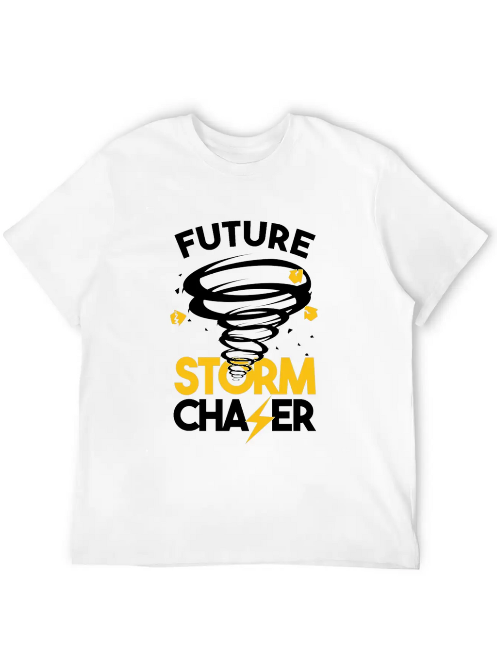 Future Storm Chaser-Tornado Unisex Short Sleeve Soft Cotton T-Shirt – Casual Everyday Wear