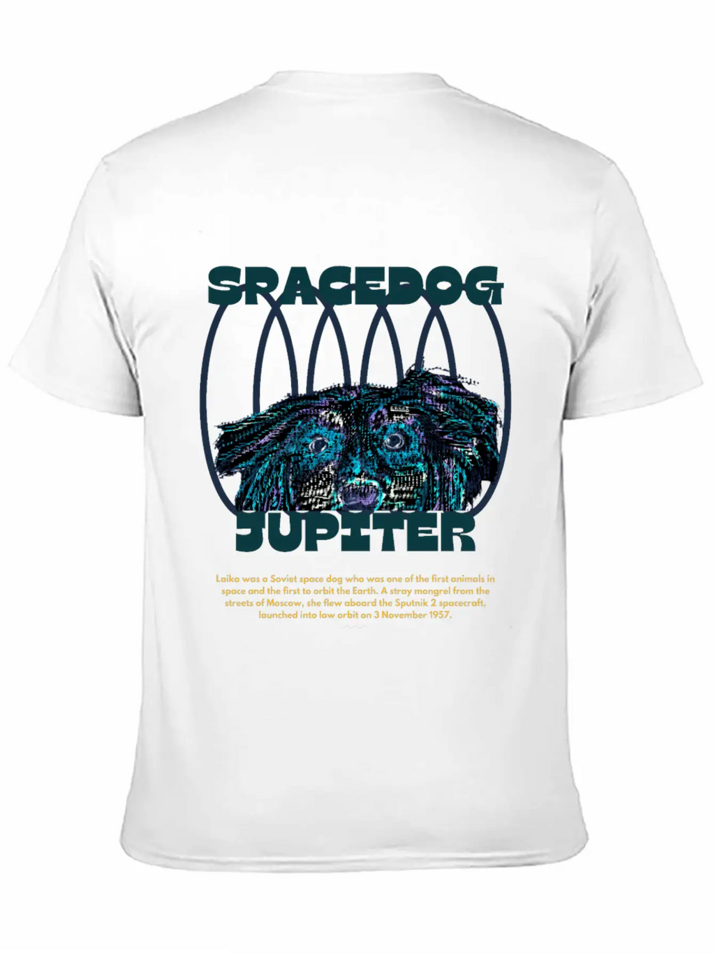 Futuristic Dog Art (Type Writer) Unisex Casual T-Shirt – Clean Design For Daily Comfort