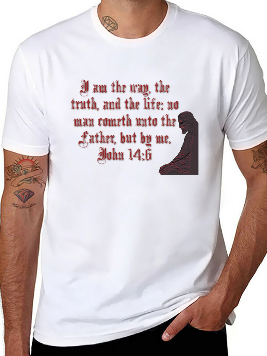 Way Truth Life Bible Verse T-Shirt