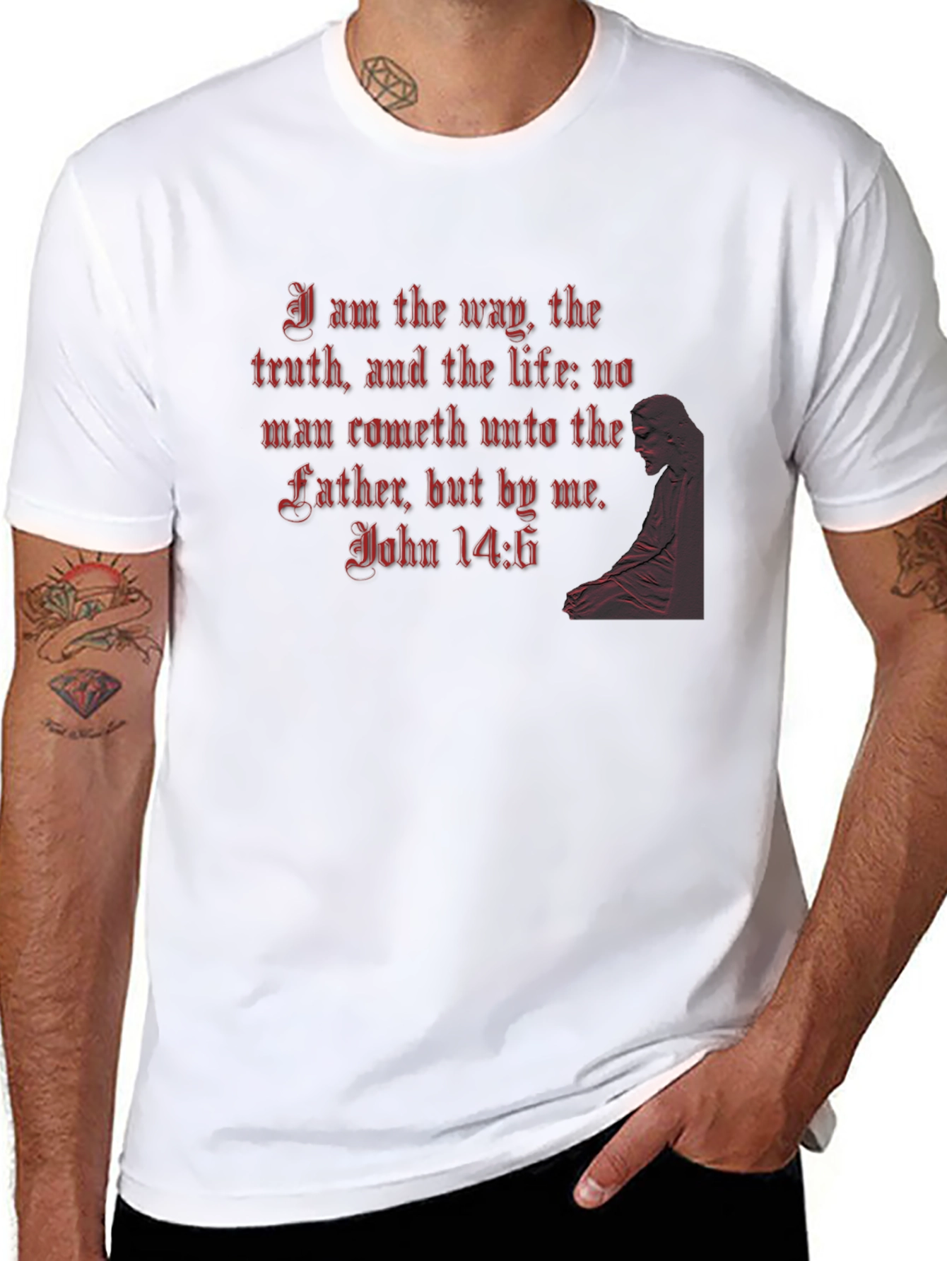 Way Truth Life Bible Verse T-Shirt