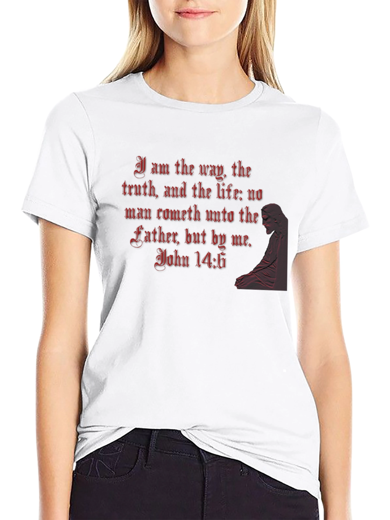 Way Truth Life Bible Verse T-Shirt