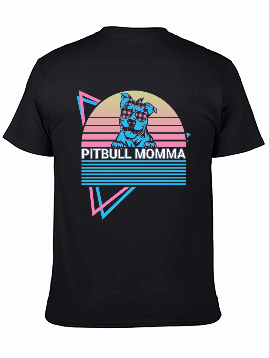 Pitbull Momma Retro T-Shirt