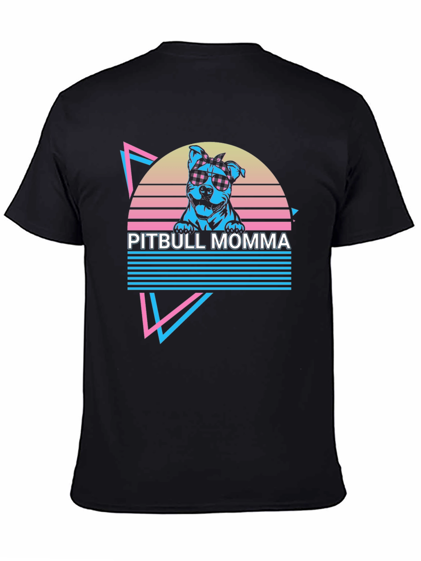 Pitbull Momma Retro T-Shirt
