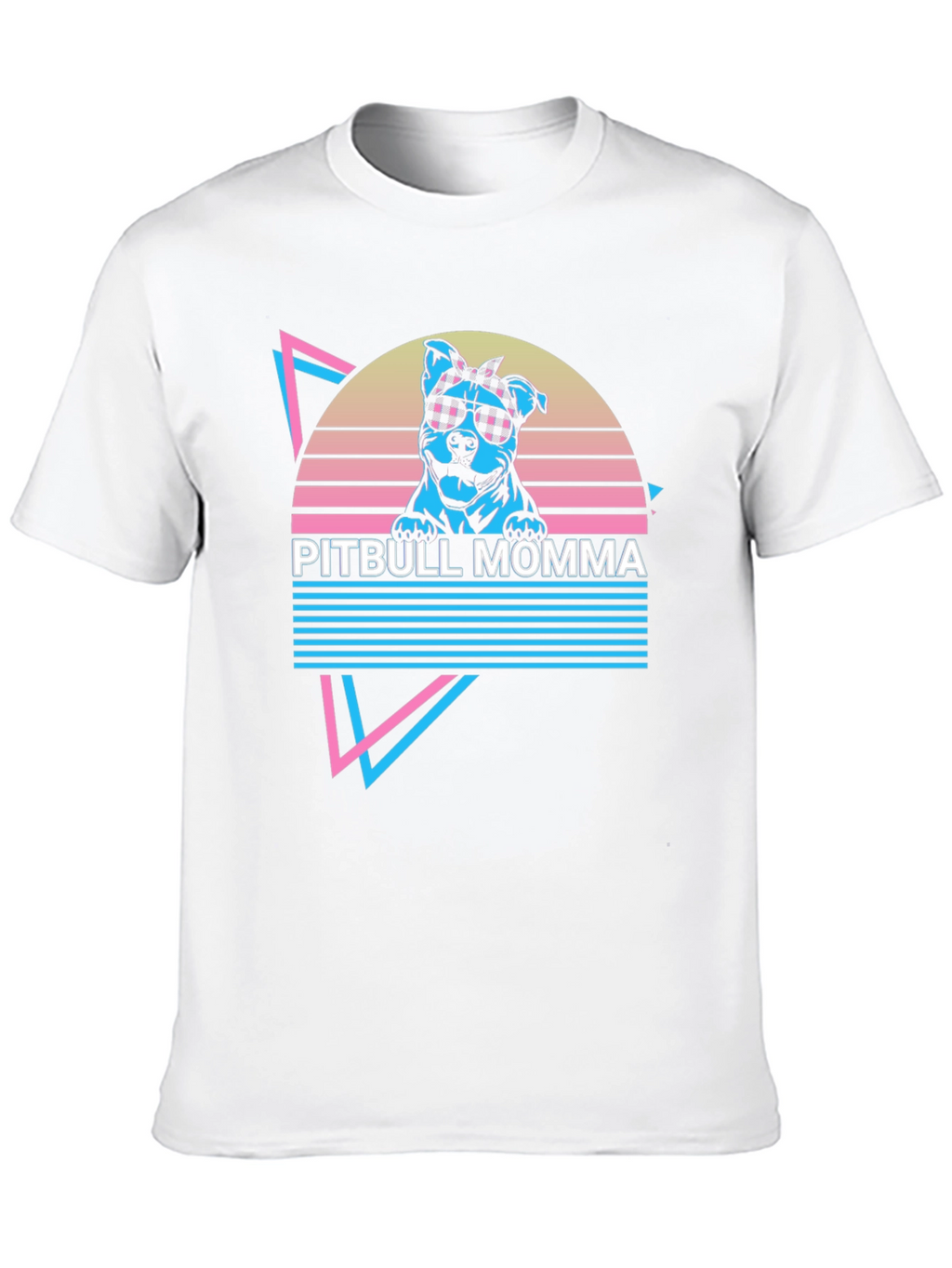 Pitbull Momma Retro T-Shirt