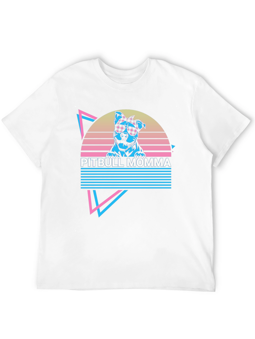 Pitbull Momma Retro T-Shirt