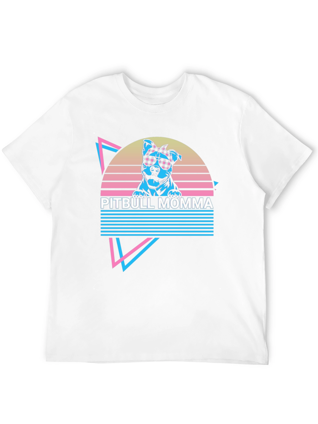 Pitbull Momma Retro T-Shirt