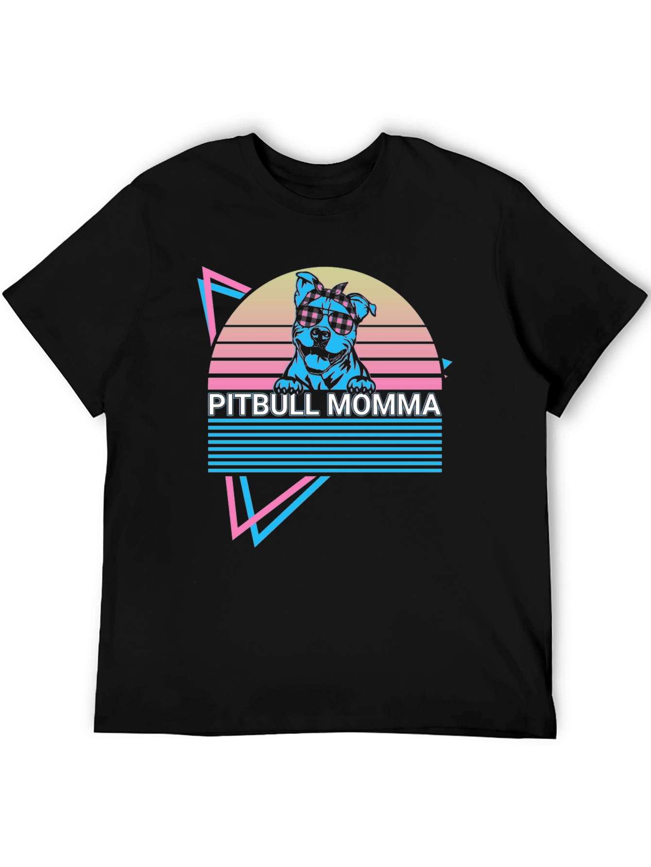 Pitbull Momma Retro T-Shirt