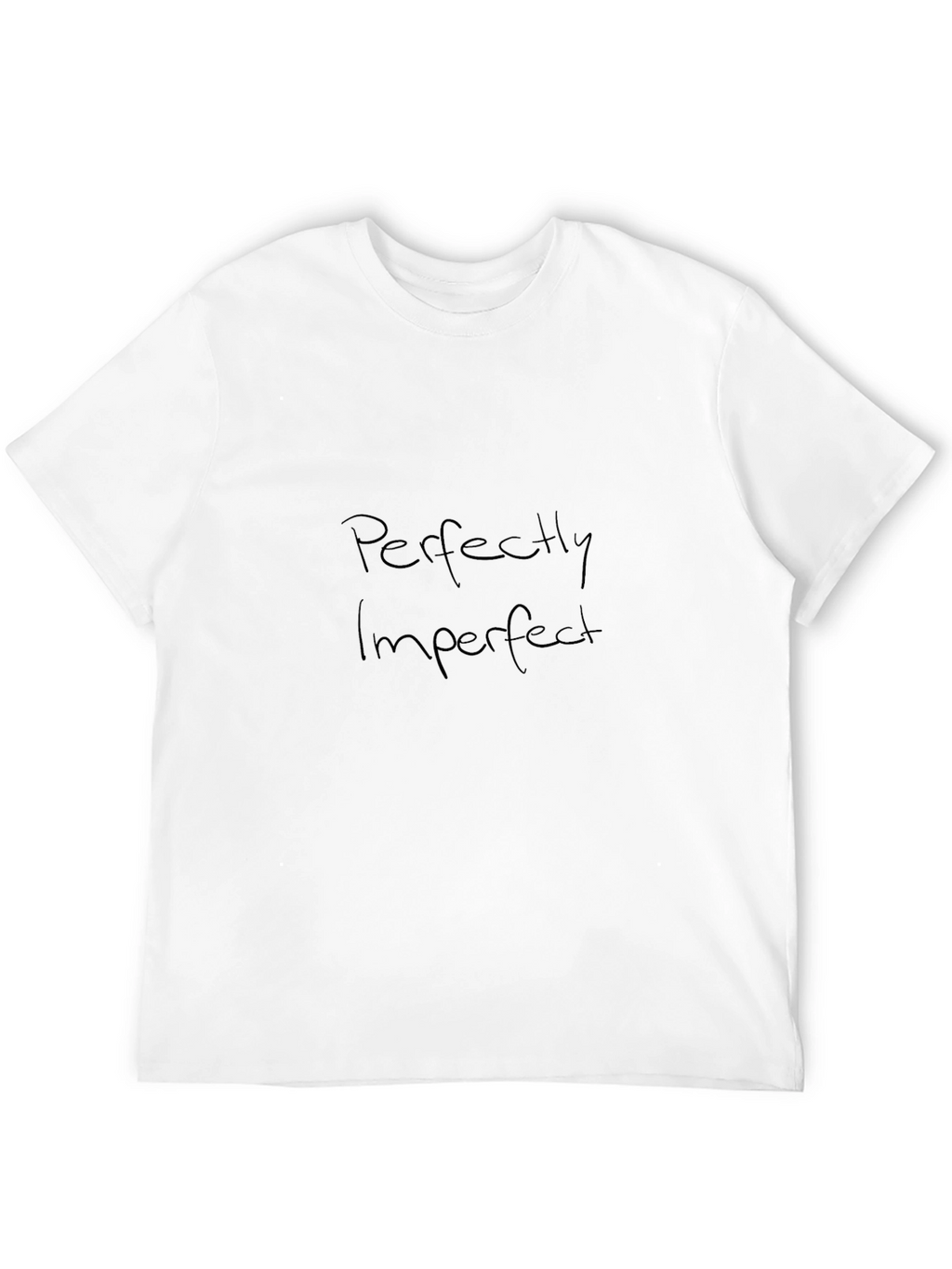Perfectly Imperfect Black Graphic Tee