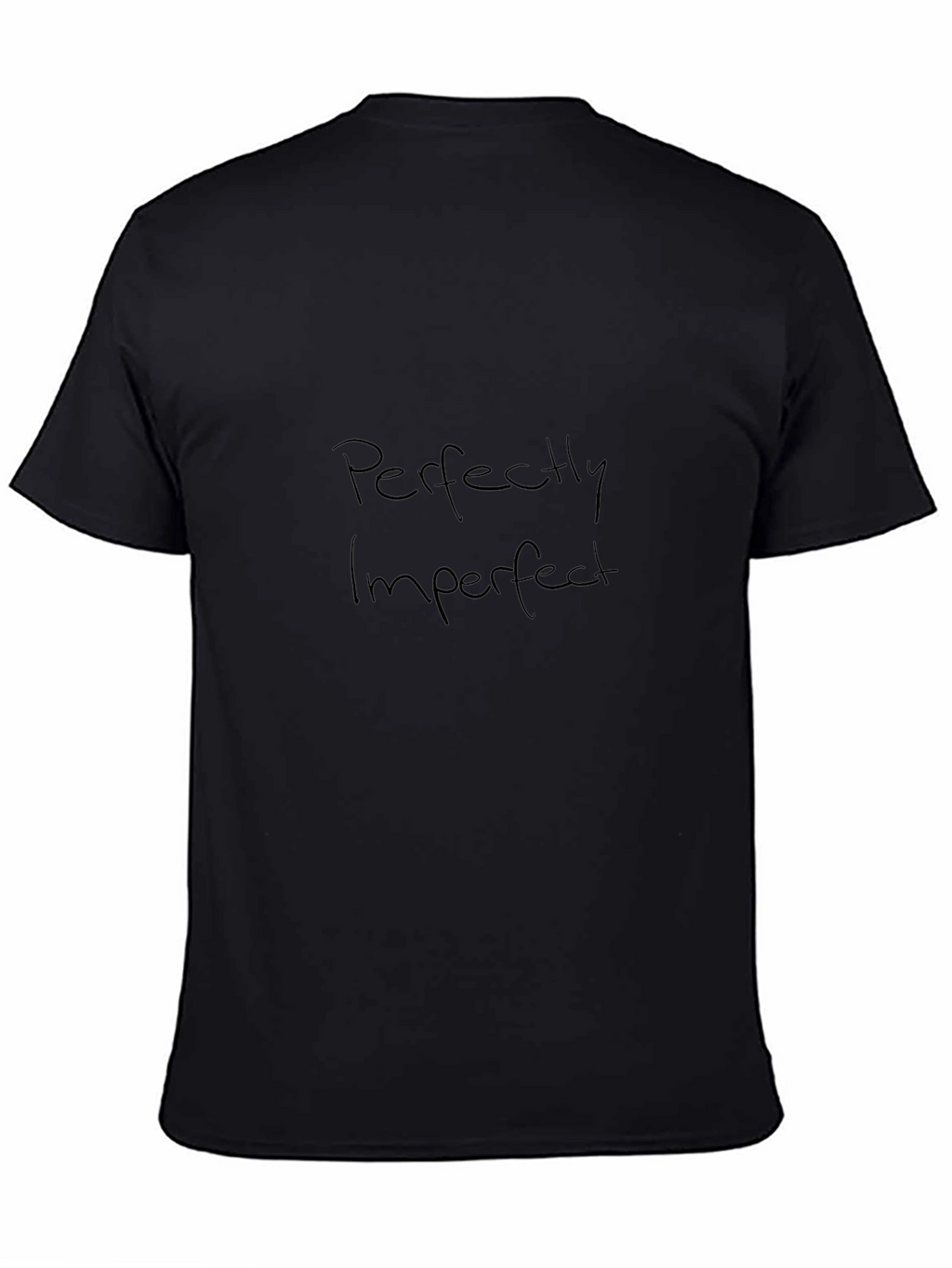 Perfectly Imperfect Black Graphic Tee
