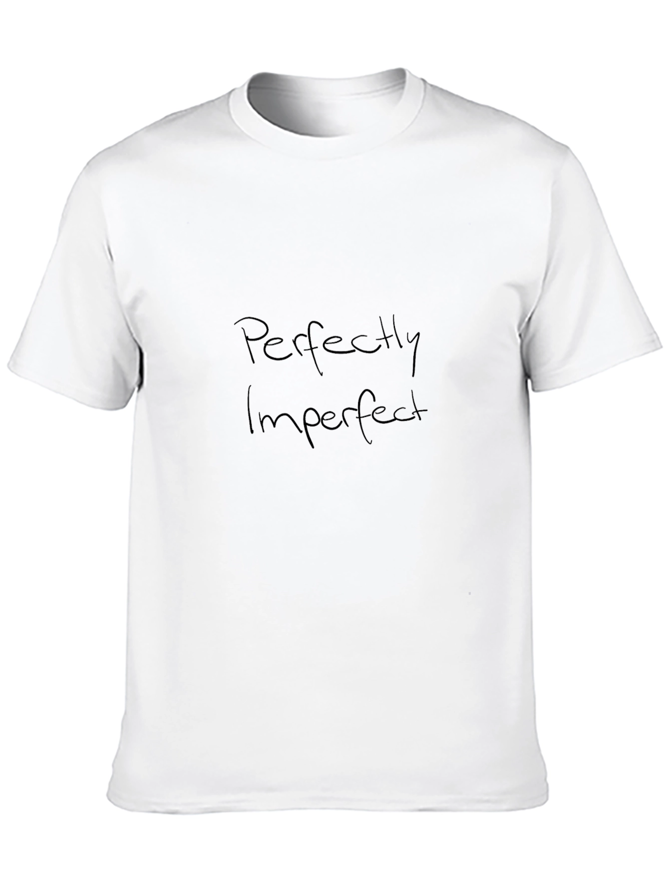 Perfectly Imperfect Black Graphic Tee
