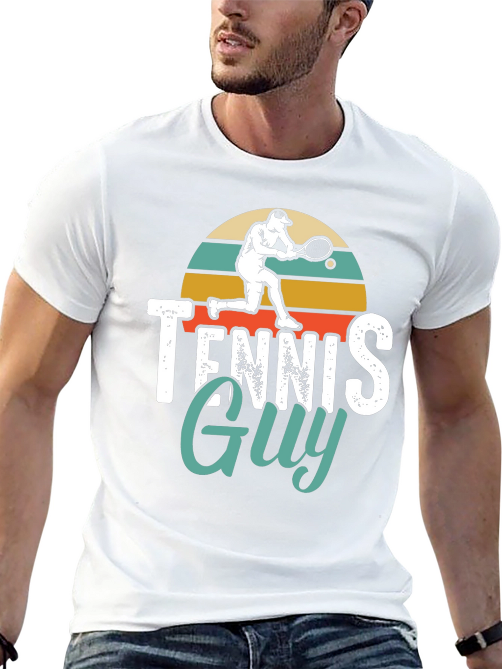 Tennis Guy Graphic T-Shirt - Stylish Unisex Tee