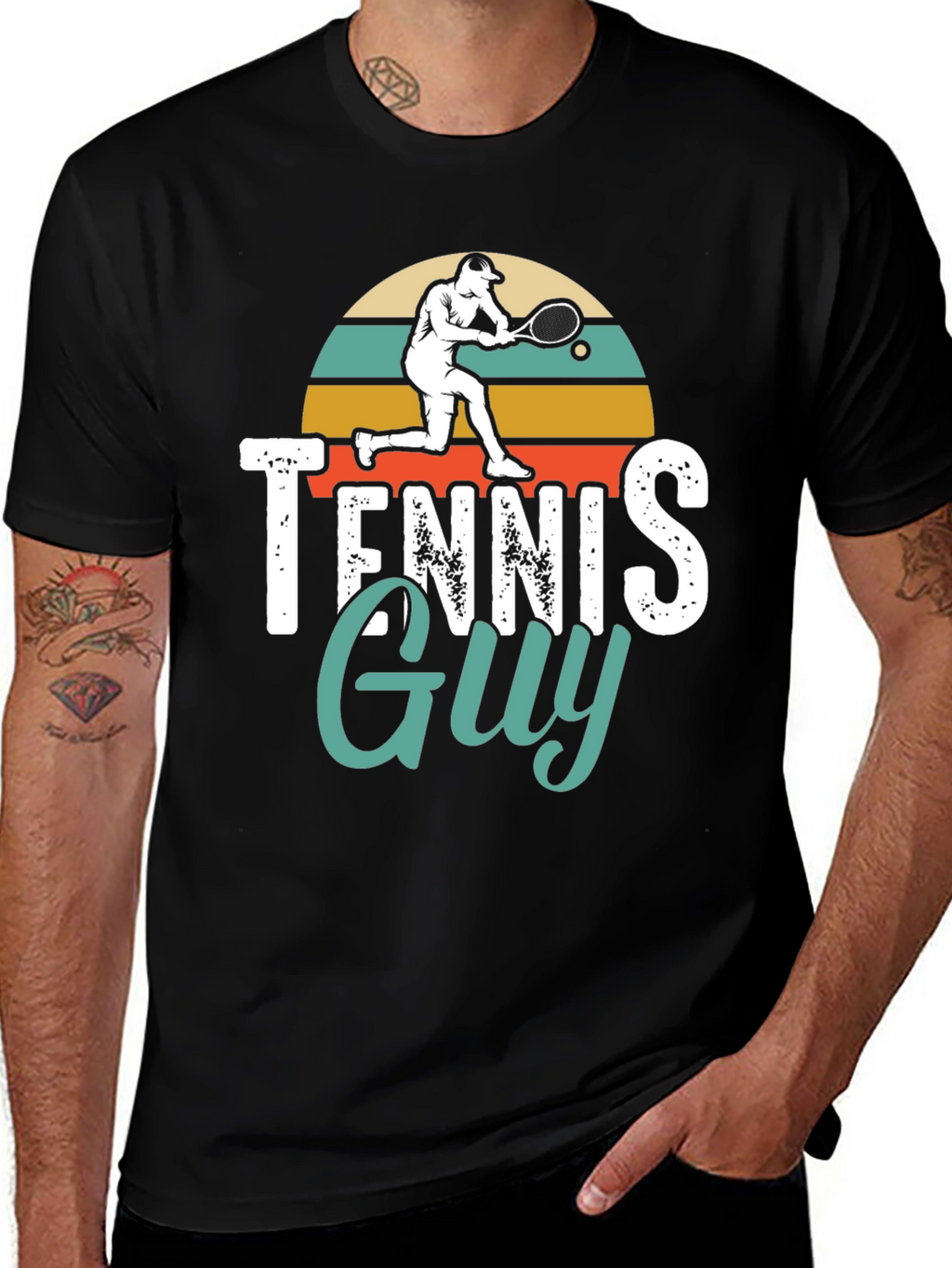 Tennis Guy Graphic T-Shirt - Stylish Unisex Tee