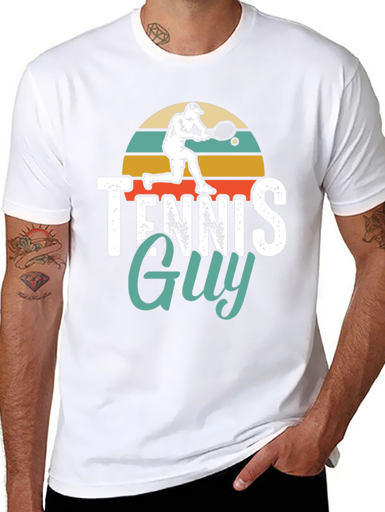 Tennis Guy Graphic T-Shirt - Stylish Unisex Tee