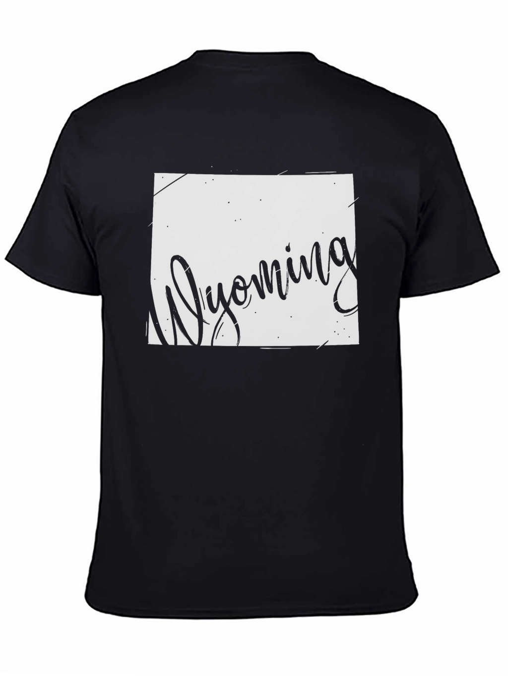 Wyoming State T-Shirt - Black Graphic Tee