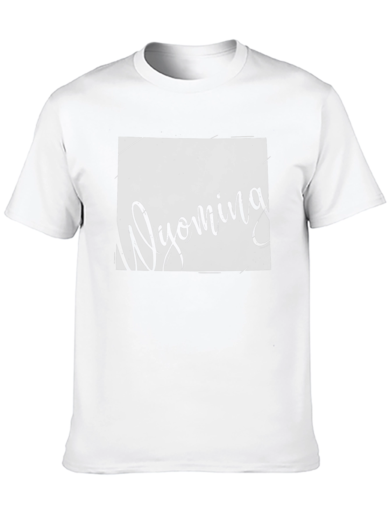 Wyoming State T-Shirt - Black Graphic Tee