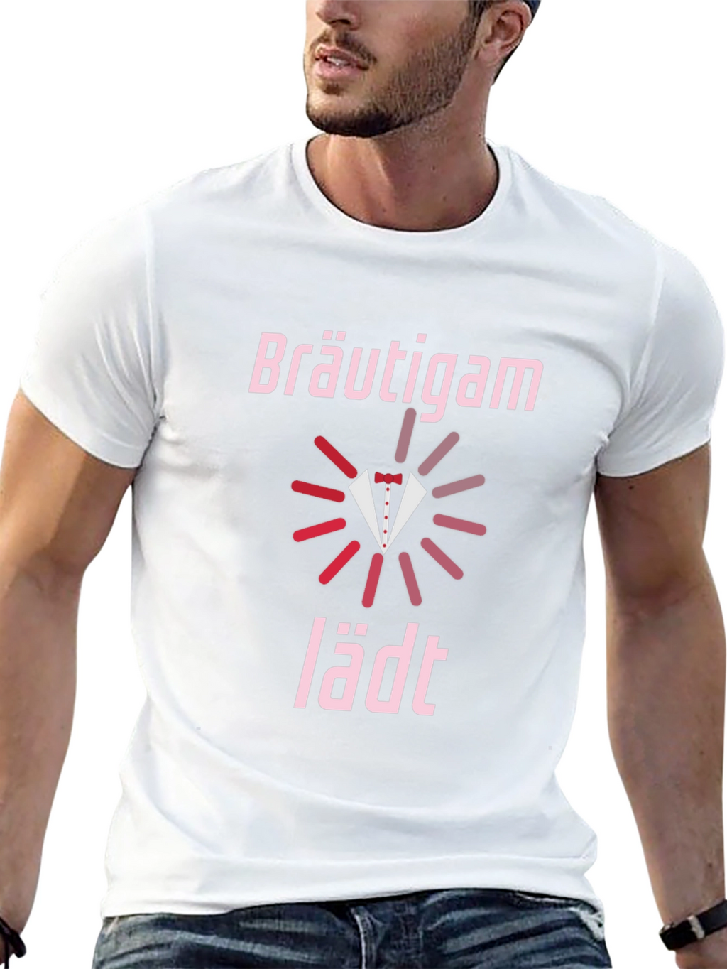 Bräutigam lädt Groom Wedding Party T-Shirt