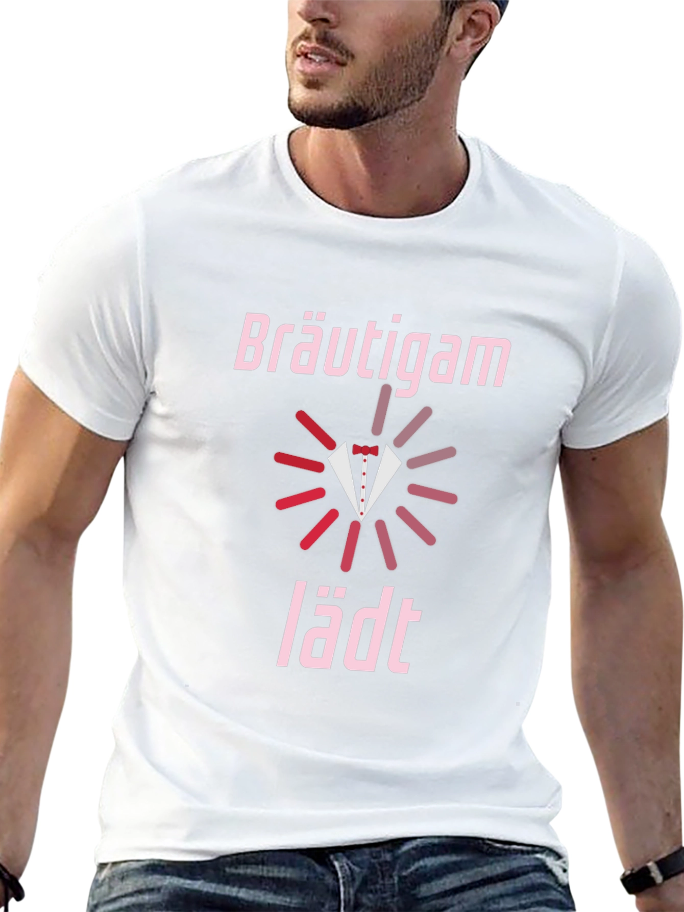 Bräutigam lädt Groom Wedding Party T-Shirt