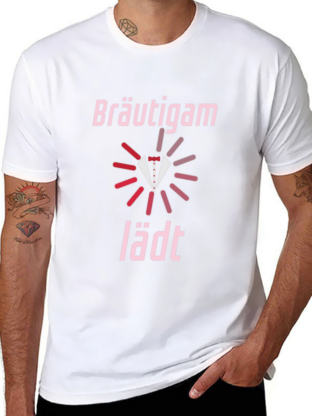 Bräutigam lädt Groom Wedding Party T-Shirt