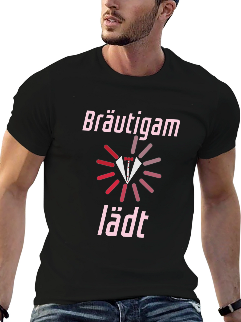 Bräutigam lädt Groom Wedding Party T-Shirt