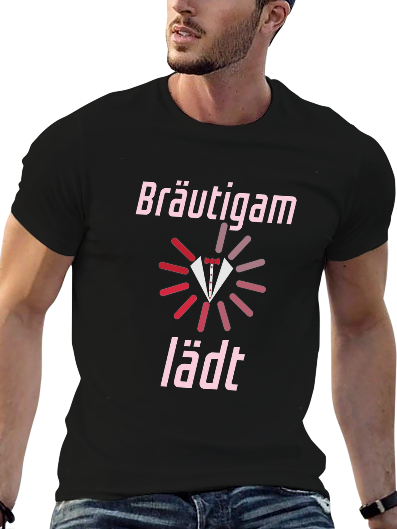 Bräutigam lädt Groom Wedding Party T-Shirt