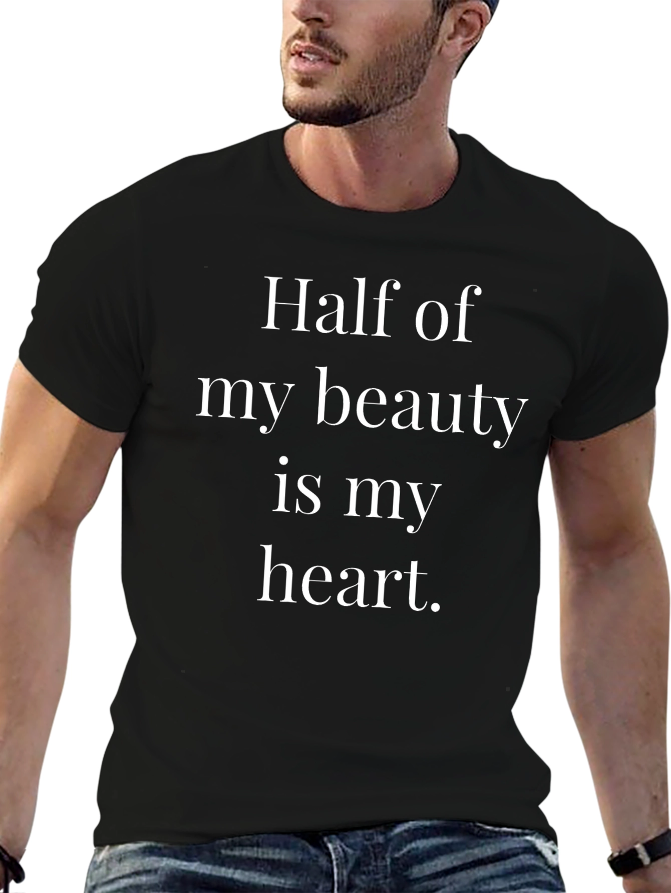 Beauty & Heart Tee - Soft Cotton Blend T-Shirt